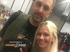 Dorian and Drama stars Nathan Head and Victoria Mua promoting the comic at the Mega Liverpool Horror Con 2017